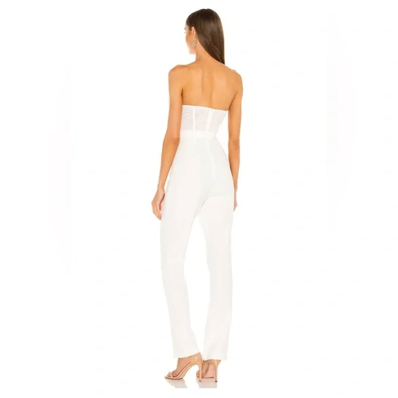NBD Conner Jumpsuit in White